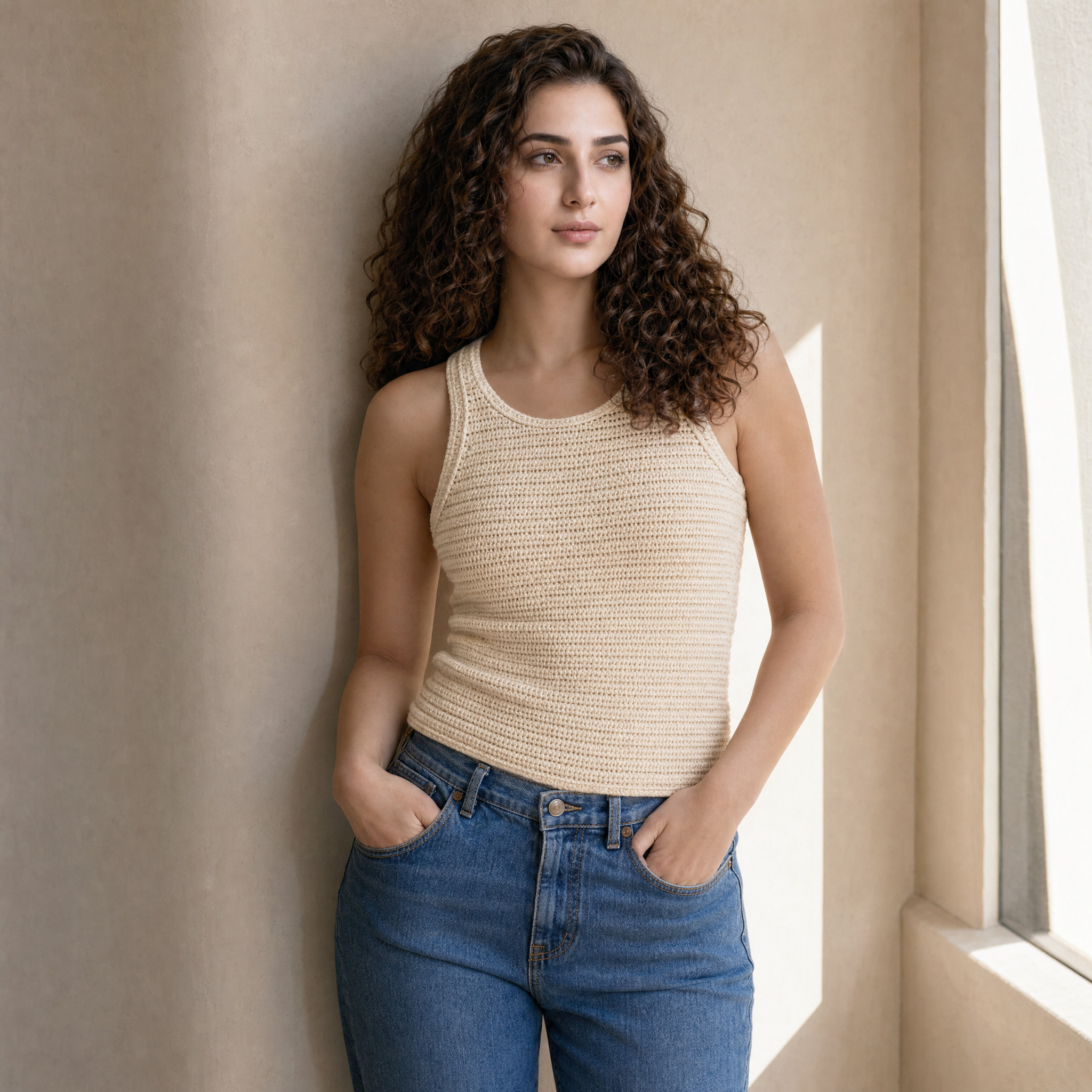 Essential Ribbed Hand-Crocheted Tank