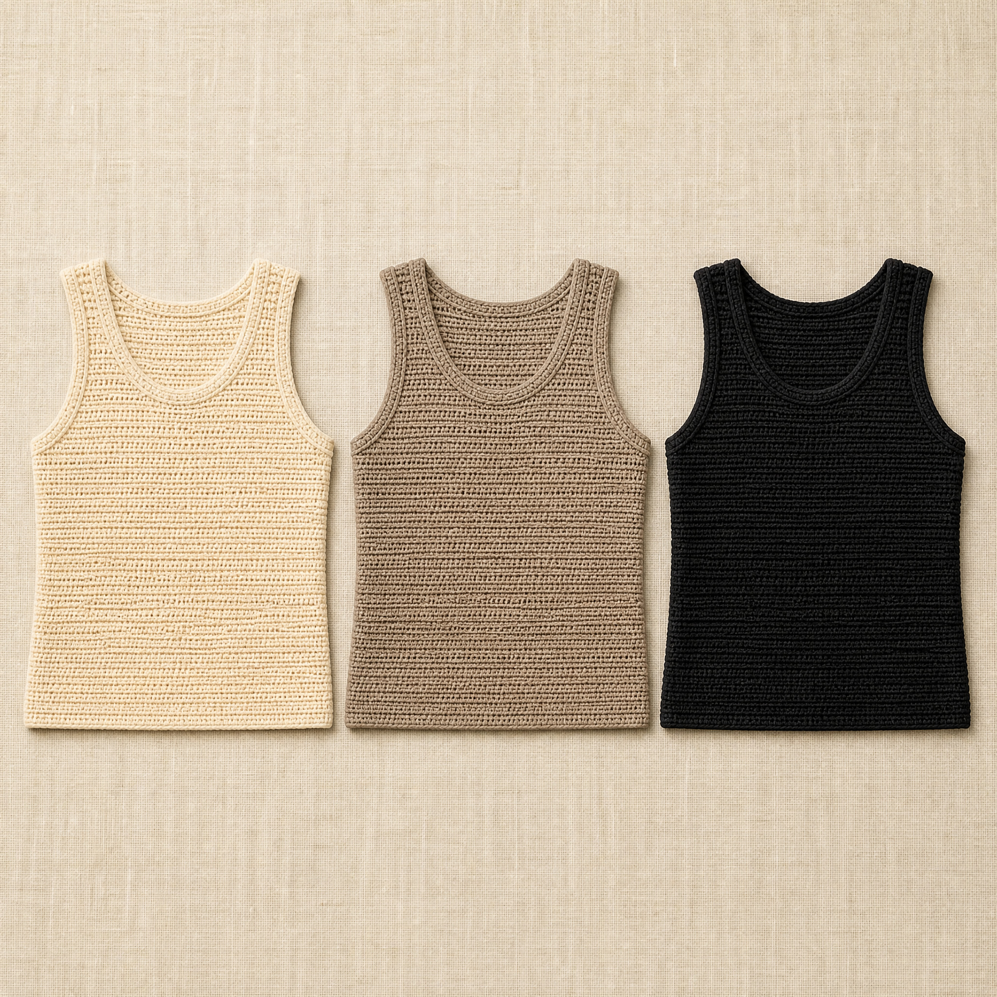 Essential Ribbed Hand-Crocheted Tank view 3